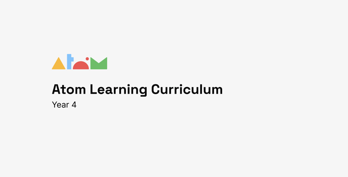 Atom Learning Curriculum - Year 4