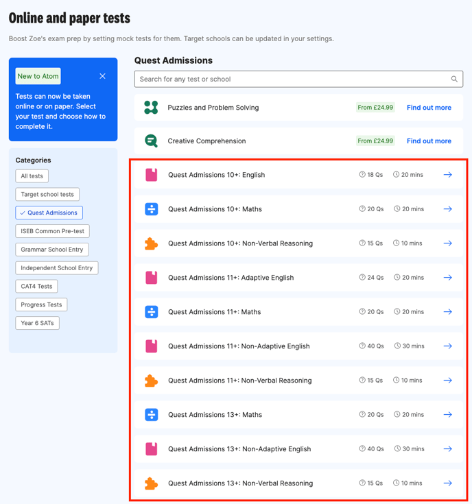 Quest Admissions Part 1
