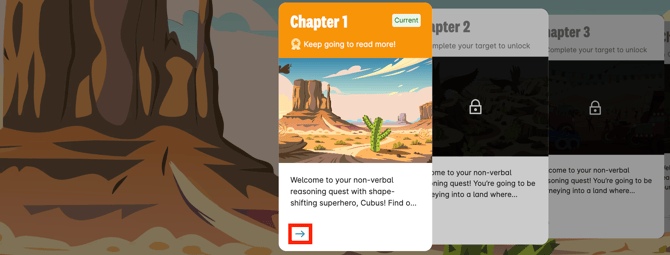 Shape Shifter story (Non-Verbal Reasoning).